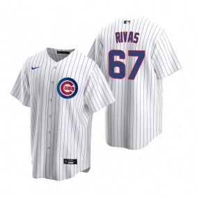 Men's Chicago Cubs Alfonso Rivas Nike White Replica Home Jersey