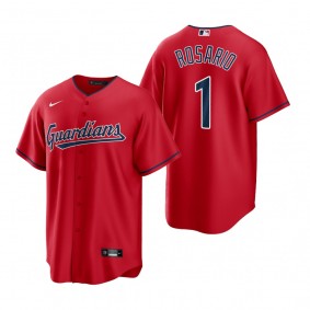 Men's Cleveland Guardians Amed Rosario Nike Red Replica Jersey