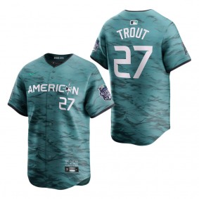 Men's American League Mike Trout Teal 2023 MLB All-Star Game Limited Player Jersey