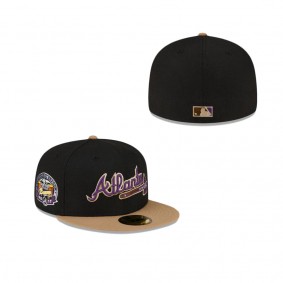 Atlanta Braves Just Caps Black Crown 59FIFTY Fitted Hat