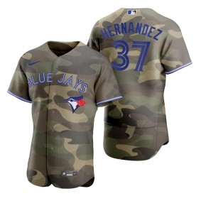 Toronto Blue Jays Teoscar Hernandez Camo Authentic 2021 Armed Forces Day Jersey