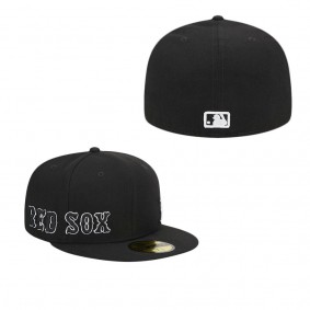 Men's Boston Red Sox Black Jersey 59FIFTY Fitted Hat