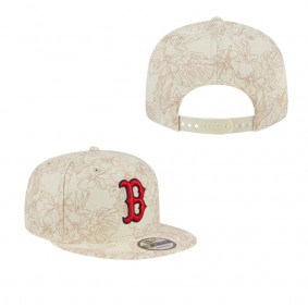 Men's Boston Red Sox Cream Spring Training Leaf 9FIFTY Snapback Hat