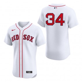 Men's Boston Red Sox David Ortiz White Home Elite Jersey