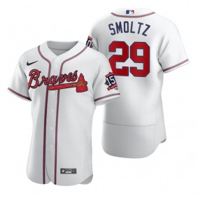John Smoltz Atlanta Braves White 150th Anniversary World Series Jersey