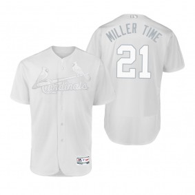 St. Louis Cardinals Andrew Miller Miller Time White 2019 Players' Weekend Authentic Jersey