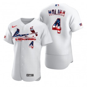 Yadier Molina St. Louis Cardinals White 2020 Stars & Stripes 4th of July Jersey