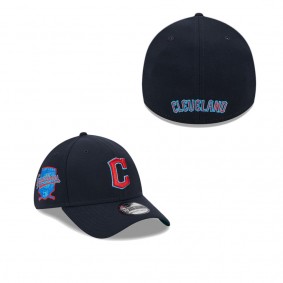 Men's Cleveland Guardians Navy 2023 MLB Father's Day 39THIRTY Flex Hat