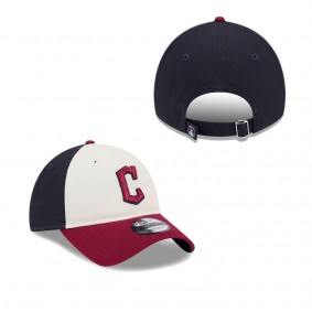 Men's Cleveland Guardians White Red 2024 City Connect 9TWENTY Adjustable Hat