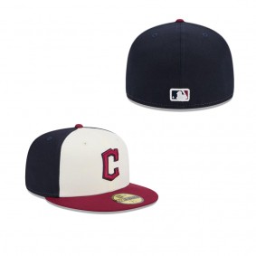 Men's Cleveland Guardians White Red 2024 City Connect 59FIFTY Fitted Hat