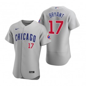 Men's Chicago Cubs Kris Bryant Nike Gray Authentic 2020 Road Jersey