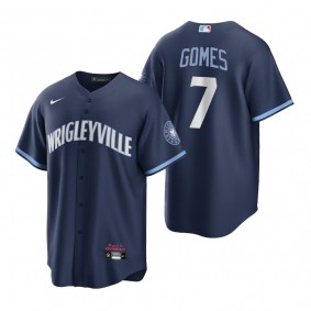 Chicago Cubs Yan Gomes Navy City Connect Replica Jersey
