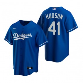 Los Angeles Dodgers Daniel Hudson Nike Royal Replica Alternate Jersey