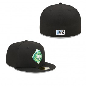 Men's Daytona Tortugas Black Marvel x Minor League 59FIFTY Fitted Hat