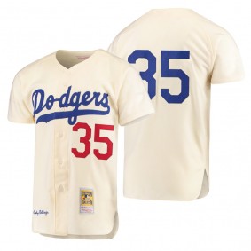 Brooklyn Dodgers Cody Bellinger Cream Cooperstown Collection Authentic Jersey