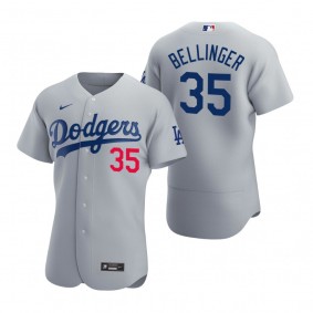 Men's Los Angeles Dodgers Cody Bellinger Nike Gray Authentic 2020 Alternate Jersey