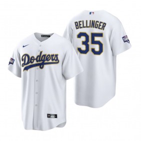 Los Angeles Dodgers Cody Bellinger White Gold 2021 Gold Program Replica Jersey