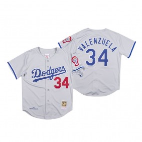 Los Angeles Dodgers Fernando Valenzuela Authentic White Cooperstown Collection Jersey