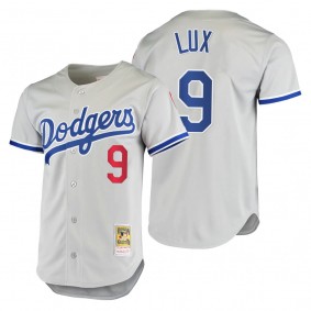 Los Angeles Dodgers Gavin Lux Gray 1981 Cooperstown Collection Authentic Jersey