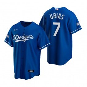 Men's Los Angeles Dodgers Julio Urias Royal 2020 World Series Champions Replica Jersey