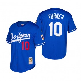 Los Angeles Dodgers Justin Turner Royal Cooperstown Collection Mesh Batting Practice Jersey