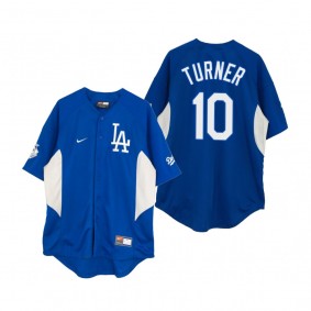 Los Angeles Dodgers Justin Turner Royal Vintage Baseball Jersey