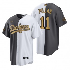 Los Angeles Dodgers Kevin Pillar White Charcoal 2022 MLB All-Star Game Split Jersey