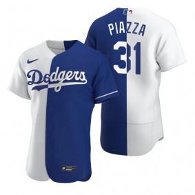 Los Angeles Dodgers Mike Piazza Nike Royal Authentic Color Split Jersey