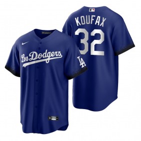 Los Angeles Dodgers Sandy Koufax Royal 2021 City Connect Replica Jersey