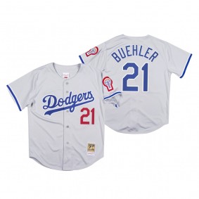 Los Angeles Dodgers Walker Buehler Gray 1981 Authentic Jersey