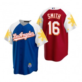 Los Angeles Dodgers Will Smith Royal Red 2022 Filipino Heritage Night Jersey