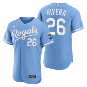 Men's Kansas City Royals Emmanuel Rivera Powder Blue Authentic Jersey