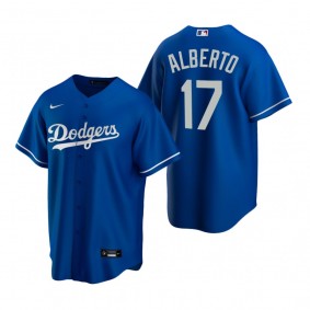 Los Angeles Dodgers Hanser Alberto Nike Royal Replica Alternate Jersey