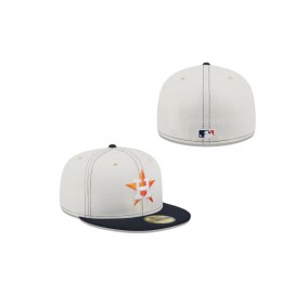 Men's Houston Astros Sandy Linen 59FIFTY Fitted Hat