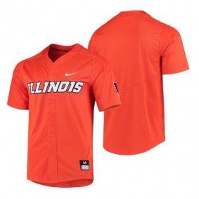 Illinois Fighting Illini Orange Vapor Elite Replica College Baseball Jersey