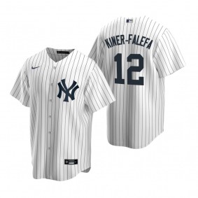 Men's New York Yankees Isiah Kiner-Falefa Nike White Replica Home Jersey