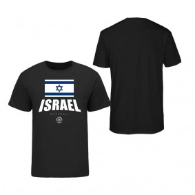 Men's Israel Baseball LEGENDS Black 2023 World Baseball Classic Federation T-Shirt