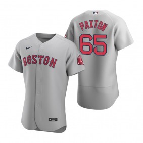 Men's Boston Red Sox James Paxton Gray Authentic Road Jersey