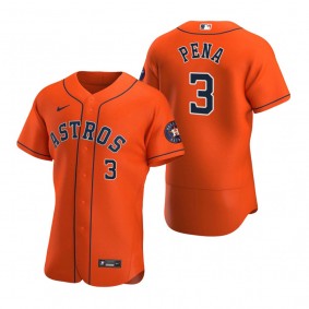 Men's Houston Astros Jeremy Pena Orange Authentic Alternate Jersey