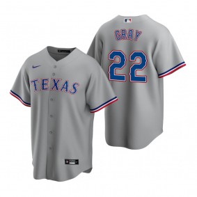 Texas Rangers Jon Gray Nike Gray Replica Road Jersey