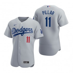 Men's Los Angeles Dodgers Kevin Pillar Gray Authentic Alternate Jersey
