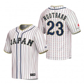 Lars Nootbaar Men's Japan Baseball White 2023 World Baseball Classic Replica Jersey