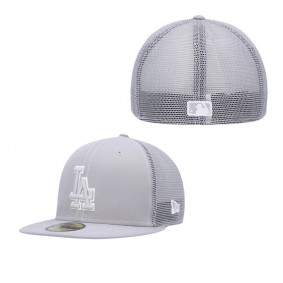 Men's Los Angeles Dodgers Gray 2023 On-Field Batting Practice 59FIFTY Fitted Hat
