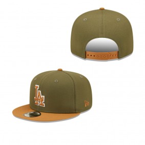 Men's Los Angeles Dodgers Green Brown Color Pack Two-Tone 9FIFTY Snapback Hat