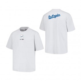 Men's Los Angeles Dodgers PLEASURES White Mascot T-Shirt
