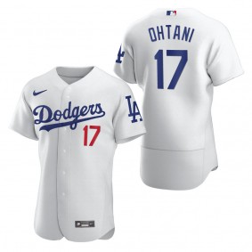 Men's Los Angeles Dodgers Shohei Ohtani White Authentic Home Jersey