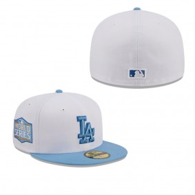 Men's Los Angeles Dodgers White Sky 59FIFTY Fitted Hat