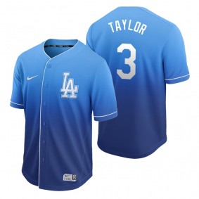 Los Angeles Dodgers Chris Taylor Royal Fade Nike Jersey