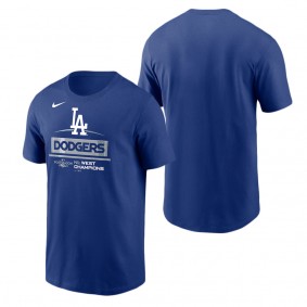 Men's Los Angeles Dodgers Royal 2022 NL West Division Champions T-Shirt