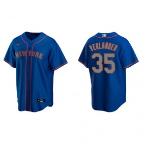 Men's New York Mets Justin Verlander Royal Replica Alternate Jersey